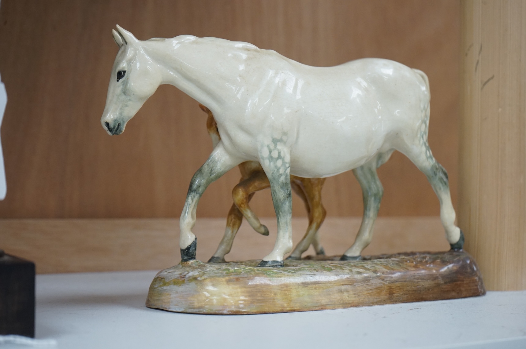 A Royal Doulton horse group ‘The Gude Grey Mare’, HN2532, 20cm wide